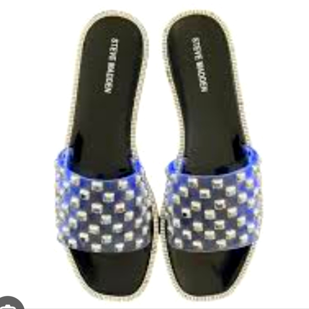Steve madden Jynn  Studs Clear  jelly sandals new